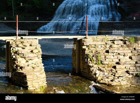 Waterfalls Near Ithaca New York Stock Photo Alamy