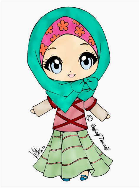 Muslim Girl Clipart Cute Cute Muslim Girl Cartoon Hd Png Download