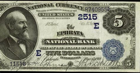 Check spelling or type a new query. 1882 5 Dollar Value Back National Currency Bank Note 2515 The Ephrata National Bank|World ...