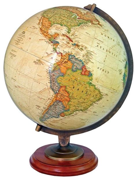 Replogle Adams Illuminated Desktop World Globe By National Geographic