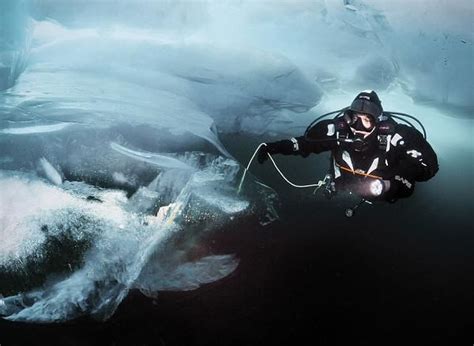 Ice Diving In Lake Baikal Siberia Russia Scuba Diving Scuba Diving