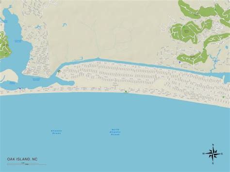 Political Map Of Oak Island Nc Posters At