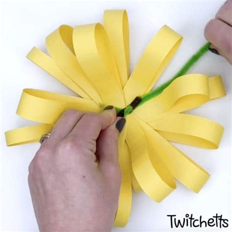 How To Make A Simple Paper Sunflower Sonnenblumen Und Blumen
