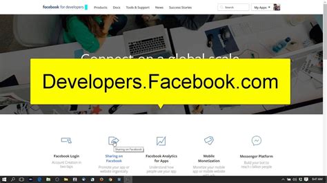 If you do not see the button in the right header corner, click on the link to register as developer. How to get a Facebook Developers App ID and App Secret ...
