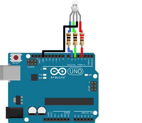 How To Setup A Rgb Led On Arduino Uno