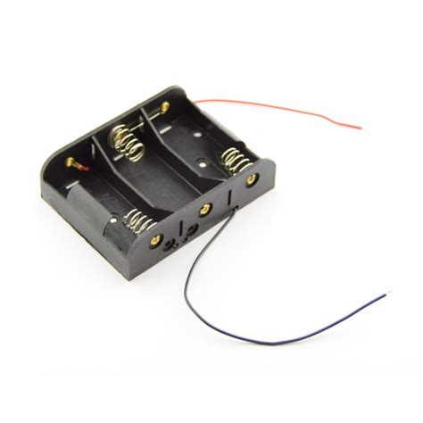 3x C Battery Holder With Loose Wires 3xcleadshol