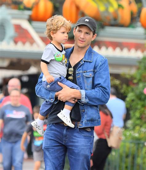 Ashton Kutcher And Mila Kunis Visit Disneyland With Their Kids