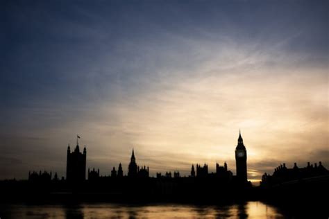 Big Ben During Sunset London Uk Stock Editorial Photo