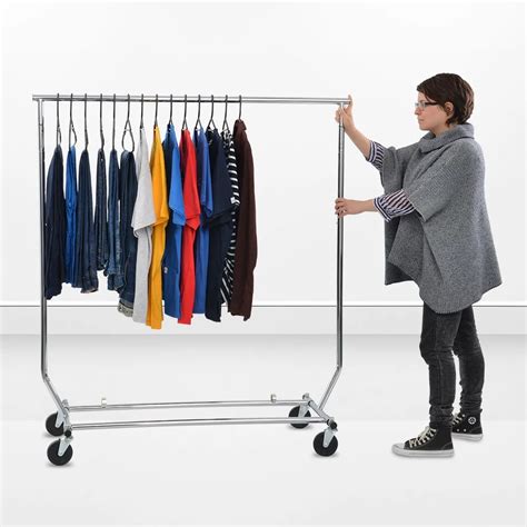 Portable Rolling Clothes Rack Collapsible Ships Today