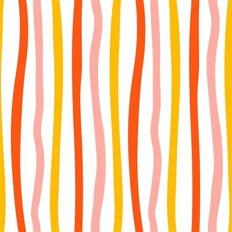 Premium Vector Colorful Wavy Lines Seamless Pattern