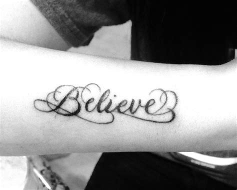Believe Tattoo Designs And Ideas