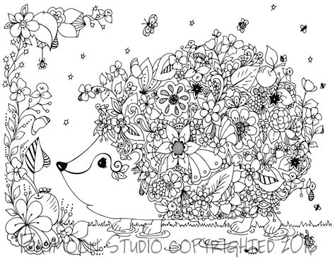 Garden Coloring Pages, Animal Coloring Pages, Adult Coloring Books
