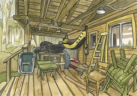 Steven Reddy Work Zoom Cabin Porch