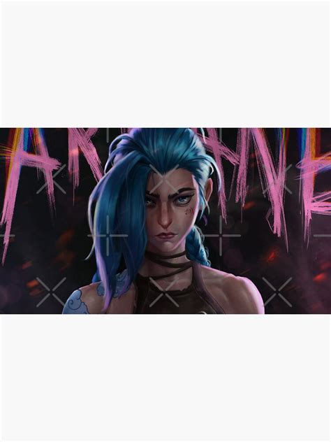 Angry Arcane Jinx Sticker For Sale By Flashonalt Redbubble