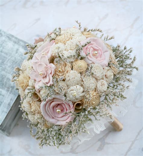 Pink And Gold Wedding Bouquets Florida Photo