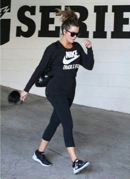 Khloe Kardashian Out Of The Gym Workout Outfit Nike Sport Outfits