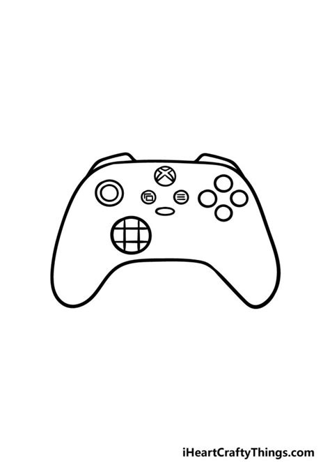 Xbox Controller Drawing How To Draw An Xbox Controller Step By Step