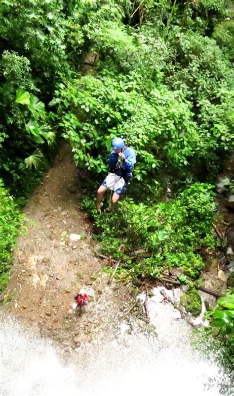 Canyoning Rappelling Down Waterfalls In Arenal Travel Around The