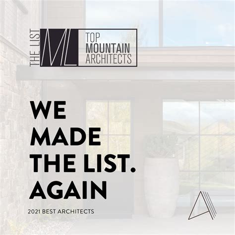 Top Mountain Architects Mountain Living Magazine A43 Architecture