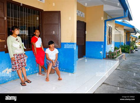 Teenage Girls In The Yard Gelora Kasih Orphanage Kabanjahe Batak
