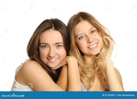 Deux Belles Jeunes Femmes Image Stock Image Du Occasionnel 21783201