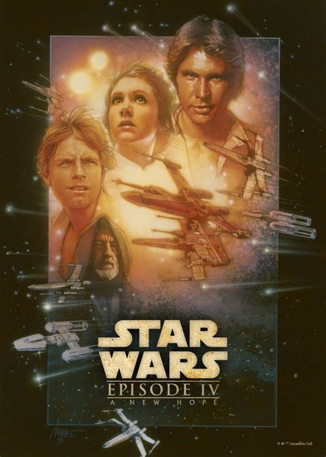 Star Wars Episode Iv A New Hope Poster Picture Metal Print Paint
