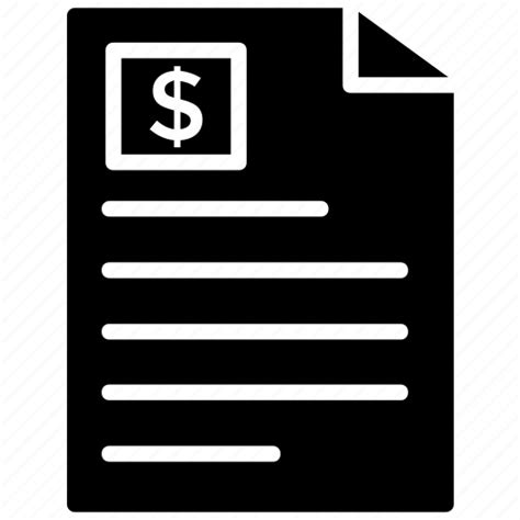 Business document, business report, financial document, financial statement, legal document icon ...