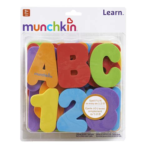 Munchkin Learn Bath Toy Bath Foam Letters And Numbers Letters A Z