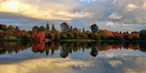 Trout Lake In Fall Vancouver