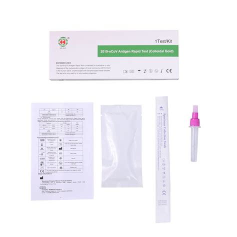 Antigen Rapid Test (NASOPHARYNGEAL SWAB) Colloidial Gold - China
