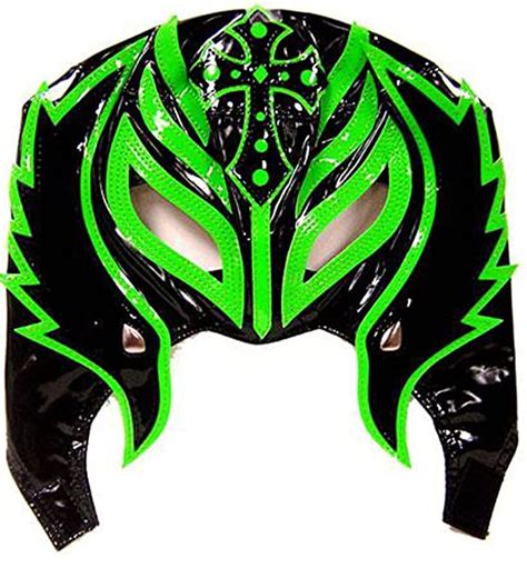 Official Rey Mysterio Kids Youth Replica Half Mask Green
