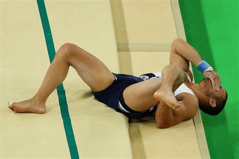 Horrific Moment French Gymnast Samir Ait Said Breaks Leg While Performing Men S Vault At Rio