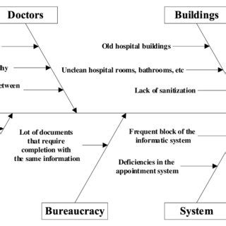 Fishbone Diagram Presenting The Main Causes For Patients Download Scientific Diagram