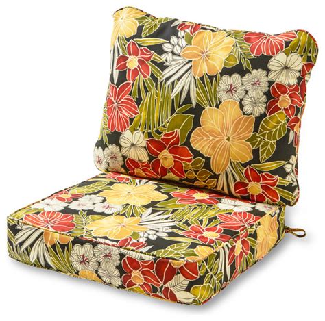 outdoor 2 piece deep seat cushion set tropical outdoor cushions and pillows by greendale