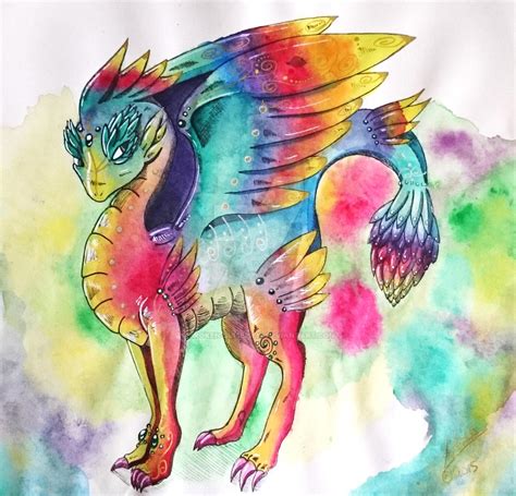 Rainbow Dragon By Broken Suiseiseki On Deviantart