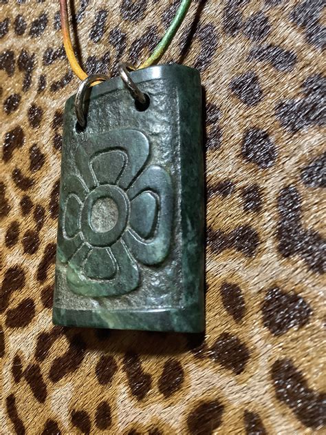 Guatemalan Jade Pendant Necklace Etsy