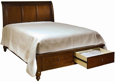 Aspenhome Cambridge King Size Bed With Sleigh Headboard And Drawer