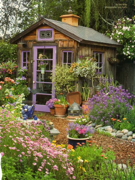 Pin By Mildred Wilson On Exterior Sheds Cottage Garden Backyard