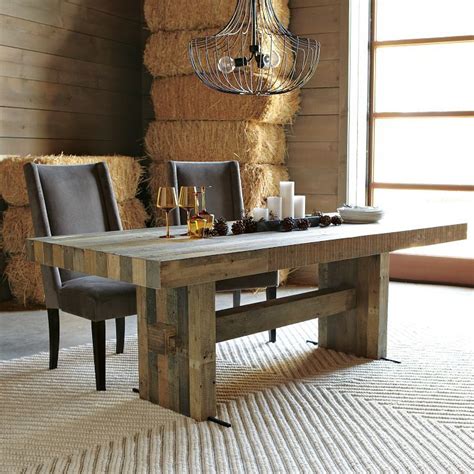 It can seat 8 comfortably. Emmerson® Reclaimed Wood Dining Table - Reclaimed Pine ...