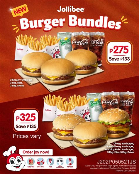 Save As Much As P56 On New Jollibee Burger Bundles Jollibee Burger