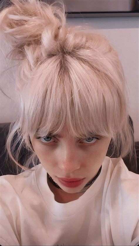 billie eilish 2021 blond billie eilish shares her hair colour transformation journey beauty