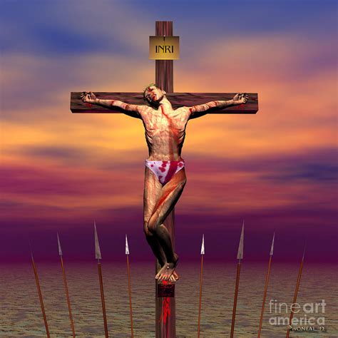 The Crucifixion Digital Art By Walter Oliver Neal