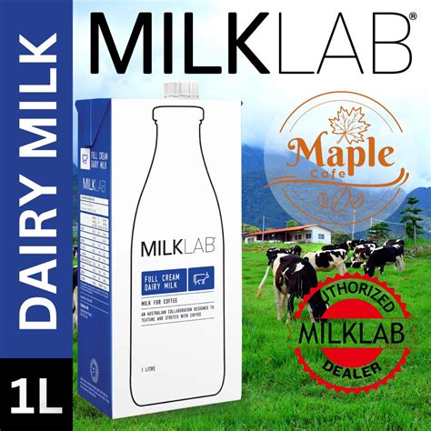 Milklab Full Cream Dairy Milk 1 Liter Uht Award Winning Full Cream Milk For Coffee Food