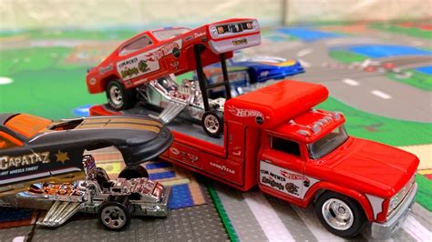 Sold and shipped by spreetail. Toy Car Drag Racer Transporter - YouTube