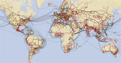 United States Internet Line Map