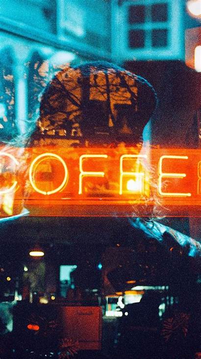 Neon Iphone Sign Coffee Wallpapers Night Signs