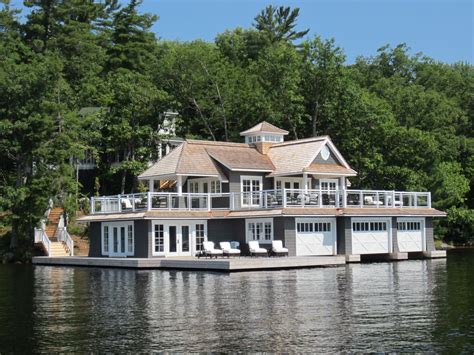 Beautiful Boathouse In Muskoka Lakes Ontario Canada Luxury Cottage