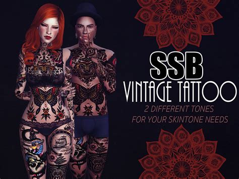 Ssb Traditional Tattoo The Sims 4 Catalog