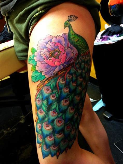 Peacock Thigh Piece This Is Exactly Howwhere I Want Mine Minus The