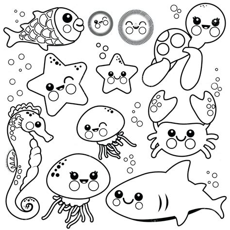 Ocean Life Preschool Lesson Plans For Kids Printable Coloring